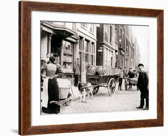 Dogcart, Antwerp, 1898-James Batkin-Framed Photographic Print