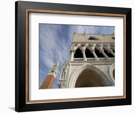 Doge's Palace and Campanile-Tom Grill-Framed Photographic Print