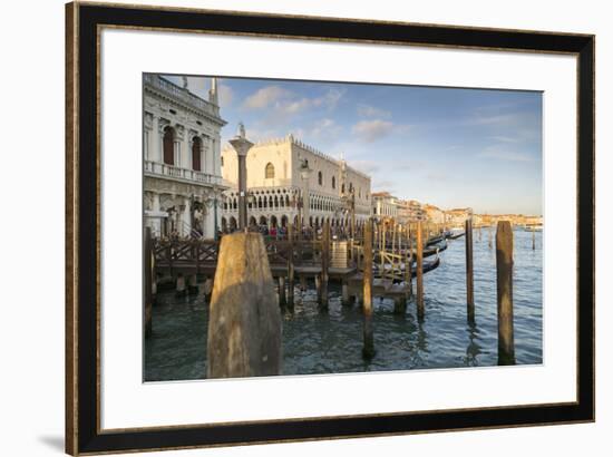 Doge's Palace and Grand Canal, Venice, UNESCO World Heritage Site, Veneto, Italy, Europe-Frank Fell-Framed Photographic Print