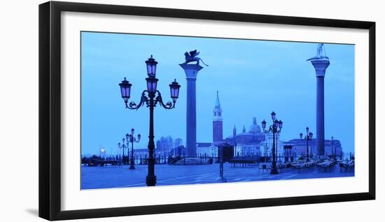 Doge's Palace and Piazzetta against San Giorgio Maggiore in early morning light, Venice, UNESCO Wor-Hans-Peter Merten-Framed Photographic Print