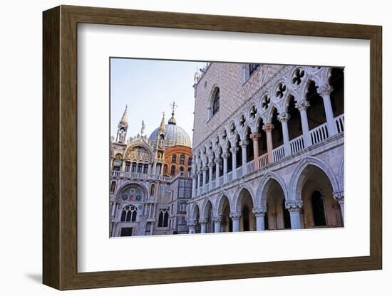 Doge's Palace, Venice, UNESCO World Heritage Site, Veneto, Italy, Europe-Hans-Peter Merten-Framed Photographic Print