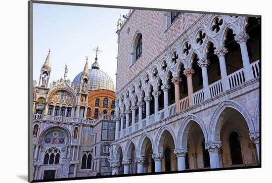 Doge's Palace, Venice, UNESCO World Heritage Site, Veneto, Italy, Europe-Hans-Peter Merten-Mounted Photographic Print