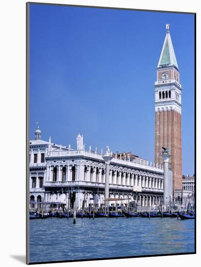 Doges Palace and the Campanile, St. Marks Square, Venice, Unesco World Heritage Site, Veneto, Italy-Guy Thouvenin-Mounted Photographic Print