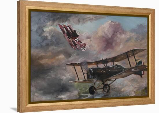 Dogfight 1917-Vincent Alexander Booth-Framed Premier Image Canvas