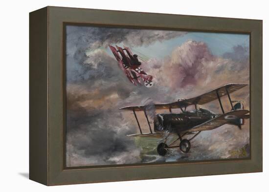 Dogfight 1917-Vincent Alexander Booth-Framed Premier Image Canvas