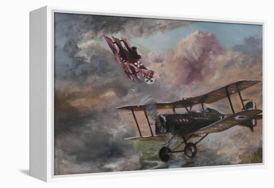 Dogfight 1917-Vincent Alexander Booth-Framed Premier Image Canvas