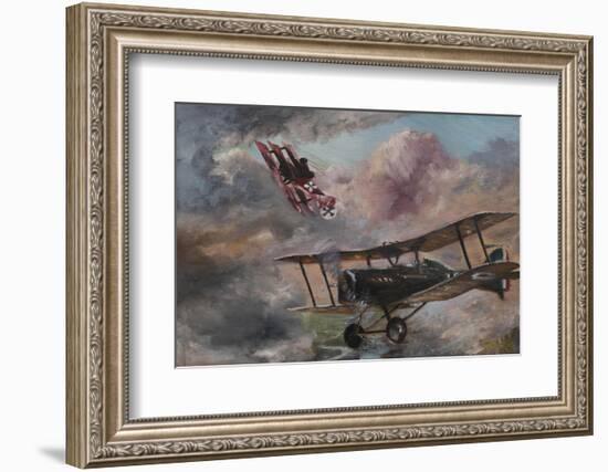 Dogfight 1917-Vincent Alexander Booth-Framed Photographic Print