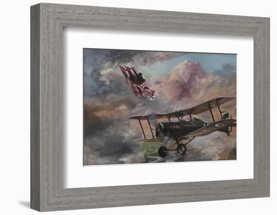 Dogfight 1917-Vincent Alexander Booth-Framed Photographic Print