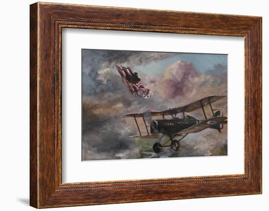 Dogfight 1917-Vincent Alexander Booth-Framed Photographic Print