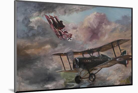 Dogfight 1917-Vincent Alexander Booth-Mounted Photographic Print