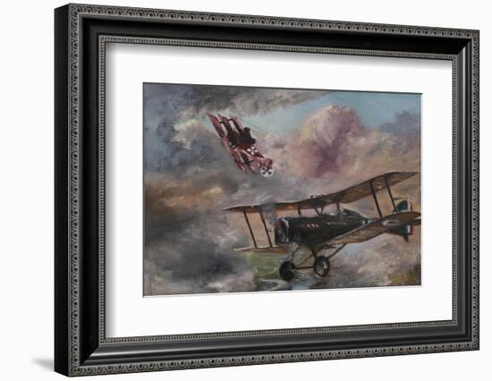 Dogfight 1917-Vincent Alexander Booth-Framed Photographic Print