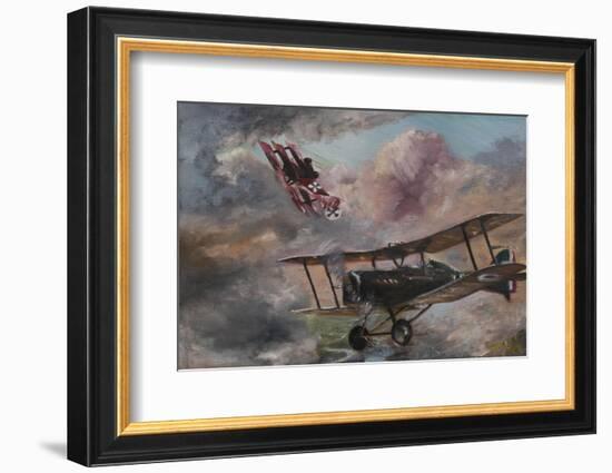 Dogfight 1917-Vincent Alexander Booth-Framed Photographic Print