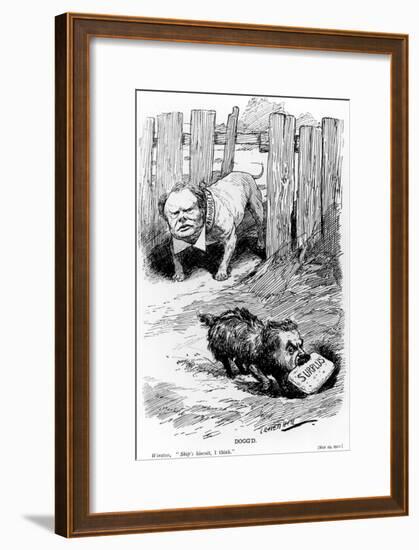 Dogg'D Taken from Punch Magazine, 1912-Leonard Raven-hill-Framed Giclee Print