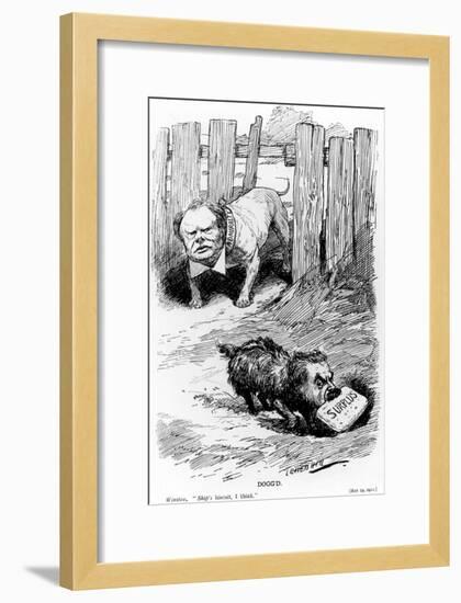 Dogg'D Taken from Punch Magazine, 1912-Leonard Raven-hill-Framed Giclee Print