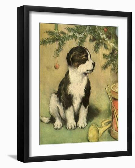 Doggy-Vintage Apple Collection-Framed Giclee Print