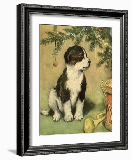 Doggy-Vintage Apple Collection-Framed Giclee Print