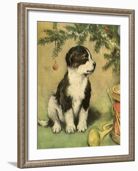 Doggy-Vintage Apple Collection-Framed Giclee Print