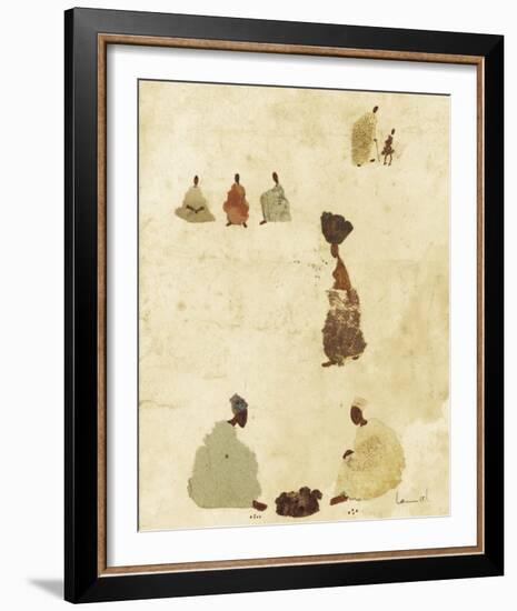 Dogon Village II-Lamiel-Framed Art Print