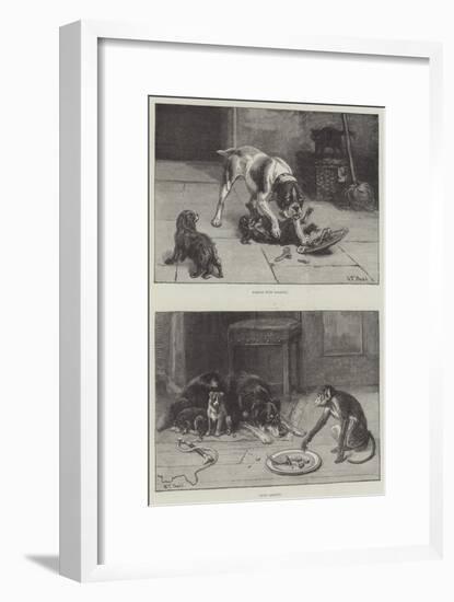 Dogs and Food-S.t. Dadd-Framed Giclee Print