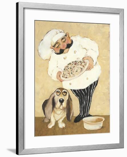 Dogs and Pasta-Carole Katchen-Framed Premium Giclee Print