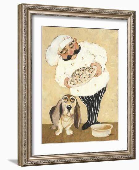 Dogs and Pasta-Carole Katchen-Framed Art Print