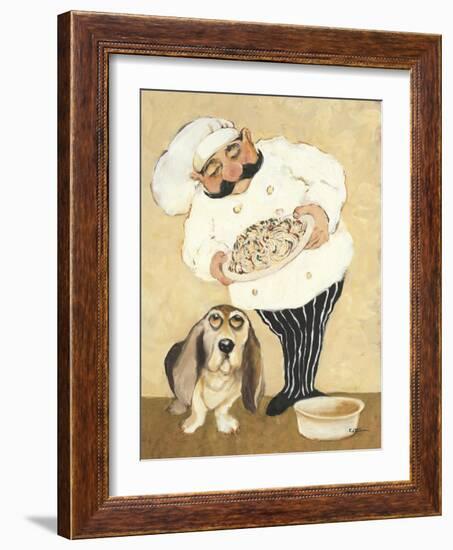 Dogs and Pasta-Carole Katchen-Framed Art Print