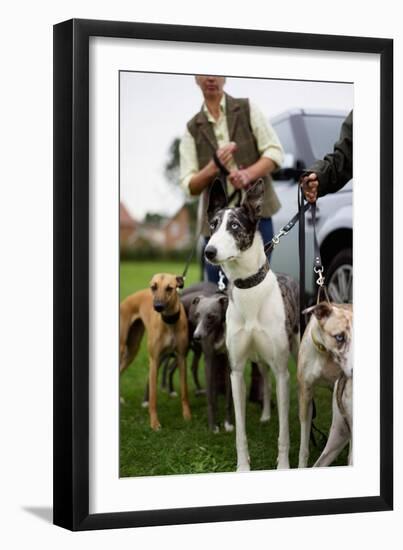 Dogs at Dog Show-Tim Kahane-Framed Photographic Print