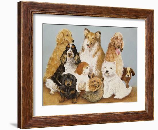 Dogs' Dinner-Pat Scott-Framed Giclee Print