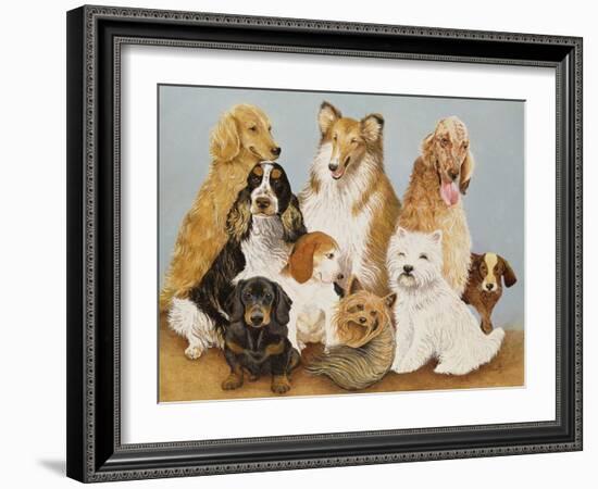 Dogs' Dinner-Pat Scott-Framed Giclee Print