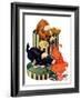 "Dogs Eating Hat,"July 14, 1928-Robert L. Dickey-Framed Giclee Print