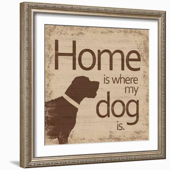 Dogs Home B-Lauren Gibbons-Framed Art Print