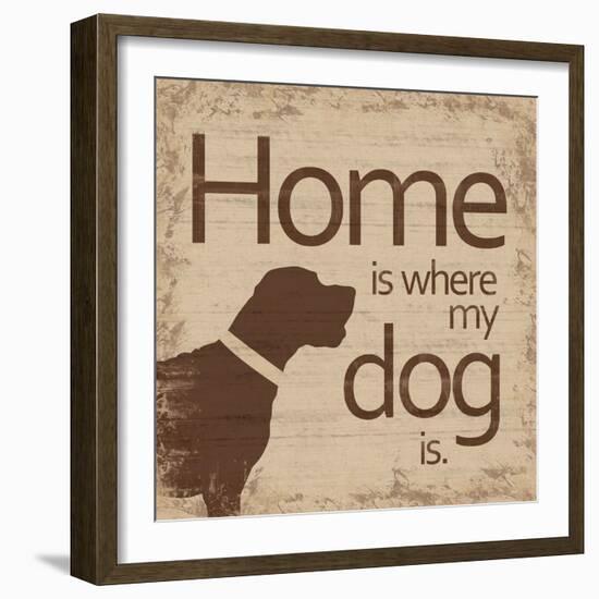 Dogs Home B-Lauren Gibbons-Framed Art Print