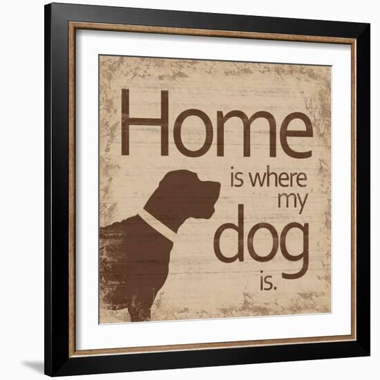 Dogs Home B-Lauren Gibbons-Framed Art Print