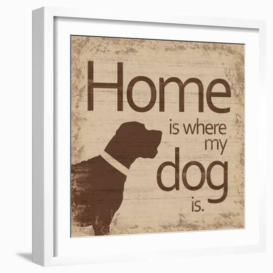 Dogs Home B-Lauren Gibbons-Framed Art Print