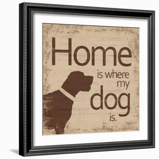 Dogs Home B-Lauren Gibbons-Framed Art Print