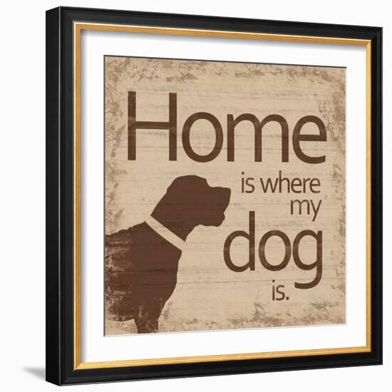 Dogs Home B-Lauren Gibbons-Framed Art Print