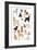 Dogs in Glasses Print-Hanna Melin-Framed Giclee Print