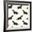 Dogs Pattern.-TashaNatasha-Framed Art Print