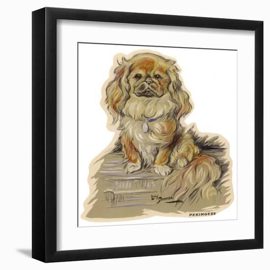 Dogs, Pekingese, Dawson-Lucy Dawson-Framed Art Print