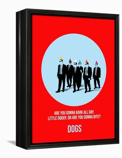 Dogs Poster 2-Anna Malkin-Framed Stretched Canvas