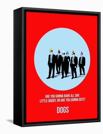 Dogs Poster 2-Anna Malkin-Framed Stretched Canvas