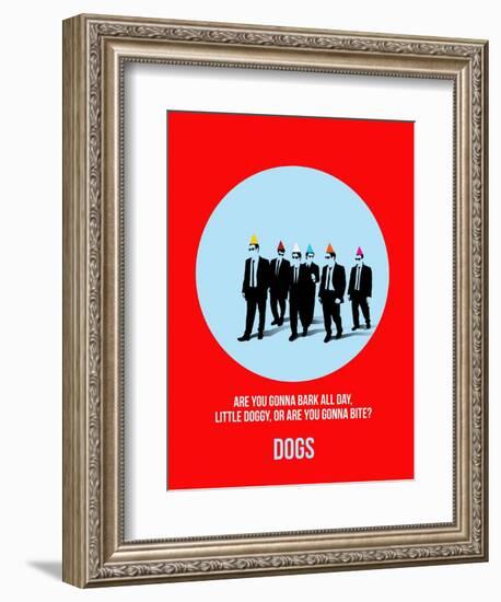 Dogs Poster 2-Anna Malkin-Framed Art Print