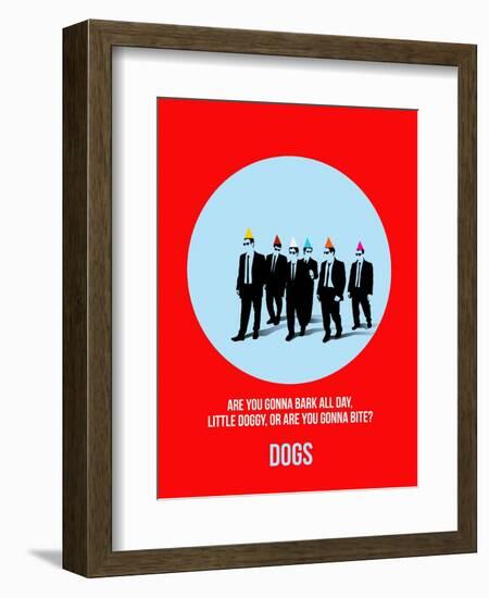 Dogs Poster 2-Anna Malkin-Framed Art Print