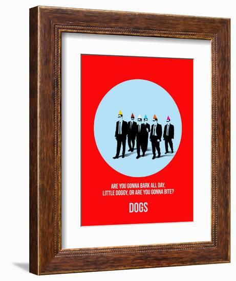 Dogs Poster 2-Anna Malkin-Framed Art Print