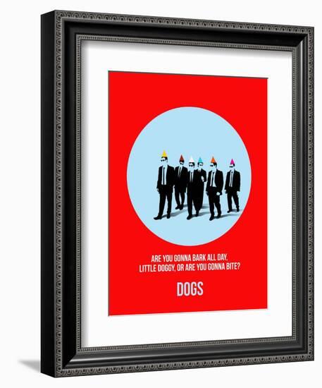 Dogs Poster 2-Anna Malkin-Framed Art Print