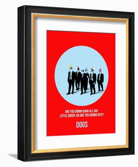 Dogs Poster 2-Anna Malkin-Framed Art Print