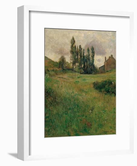 Dogs Running in a Meadow, 1888-Paul Gauguin-Framed Giclee Print