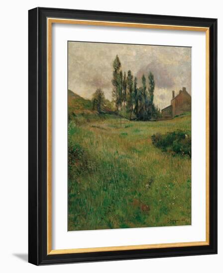 Dogs Running in a Meadow, 1888-Paul Gauguin-Framed Giclee Print