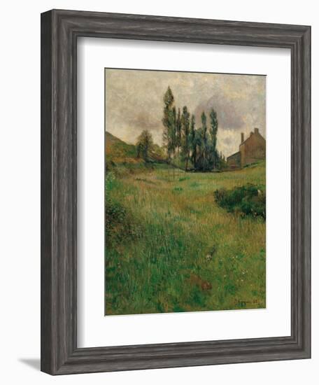 Dogs Running in a Meadow, 1888-Paul Gauguin-Framed Giclee Print