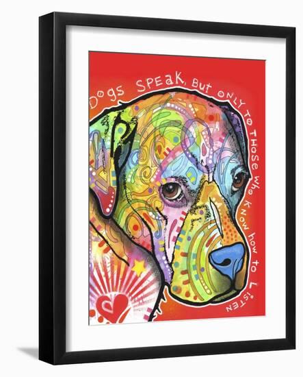 Dogs Speak-Dean Russo-Framed Giclee Print